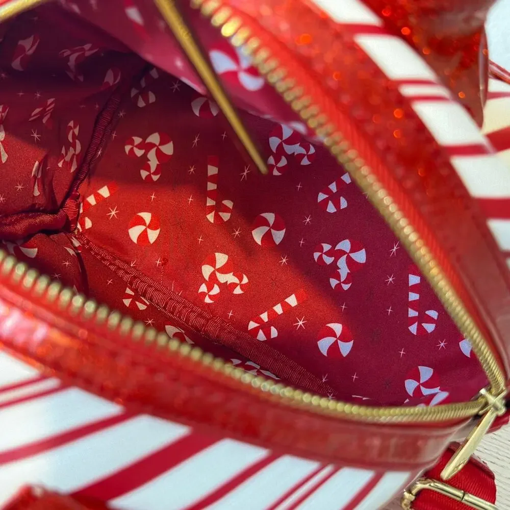 Loungefly Disney Parks Peppermint Mini Backpack Minnie Holiday Christmas Candy